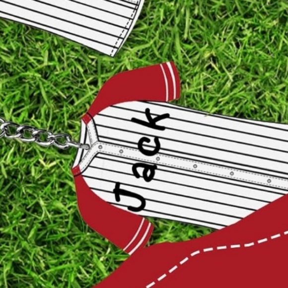 Customizable baseball jersey keychains - Picture 4 of 6